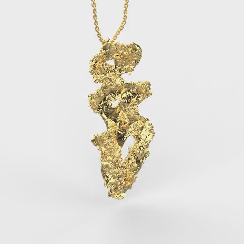SALT big pendant in gold tone