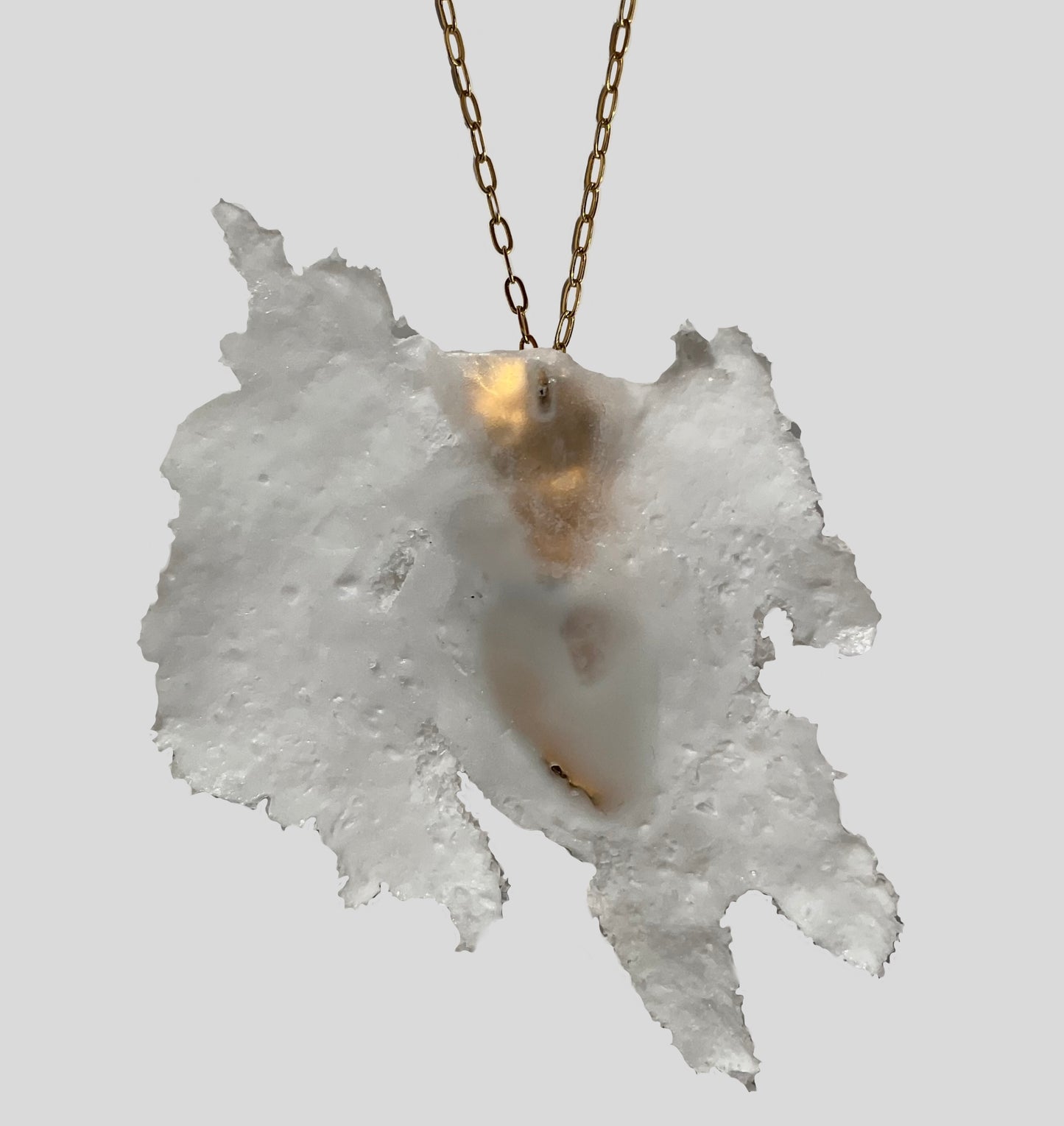 SALT big pendant in gold tone with salty art